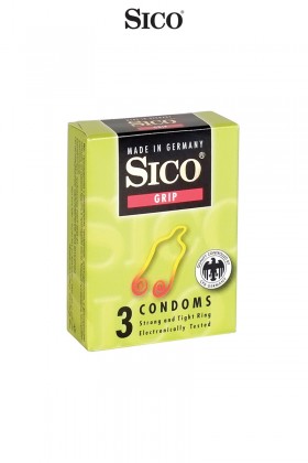 3 préservatifs Sico GRIP