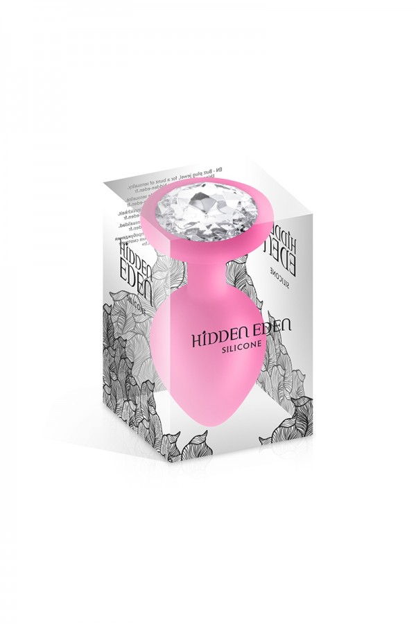 Plug bijou silicone rose M - Hidden Eden
