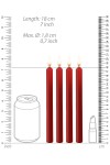 4 bougies SM rouges Large - Ouch!