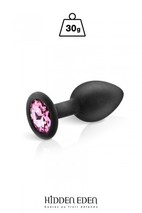 Plug bijou silicone noir S - Hidden Eden