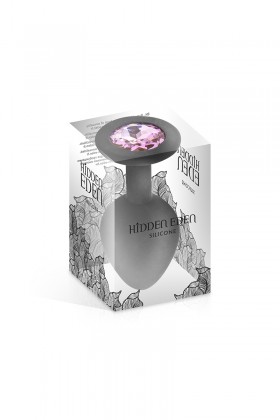 Plug bijou silicone noir M - Hidden Eden