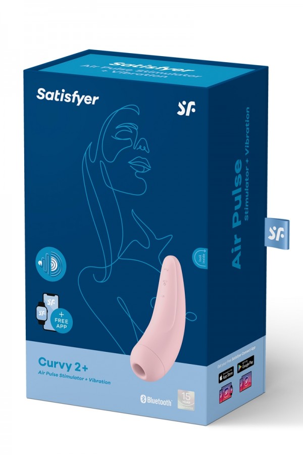 Stimulateur connecté Curvy 2+ rose - Satisfyer