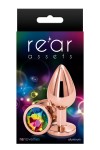 Plug anal aluminium rose gold M - Rear Assets