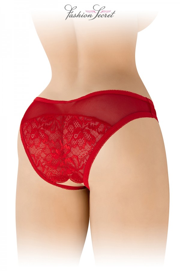 Tanga rouge ouvert Ava - Fashion Secret