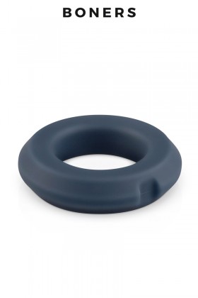 Anneau pénien silicone et acier - Boners