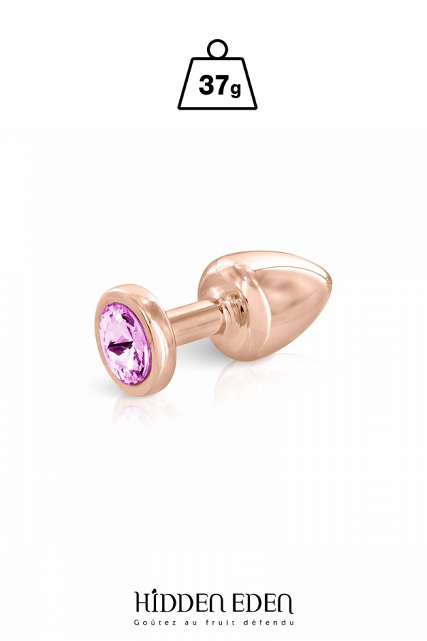 Plug bijou aluminium rose gold XS - Hidden Eden