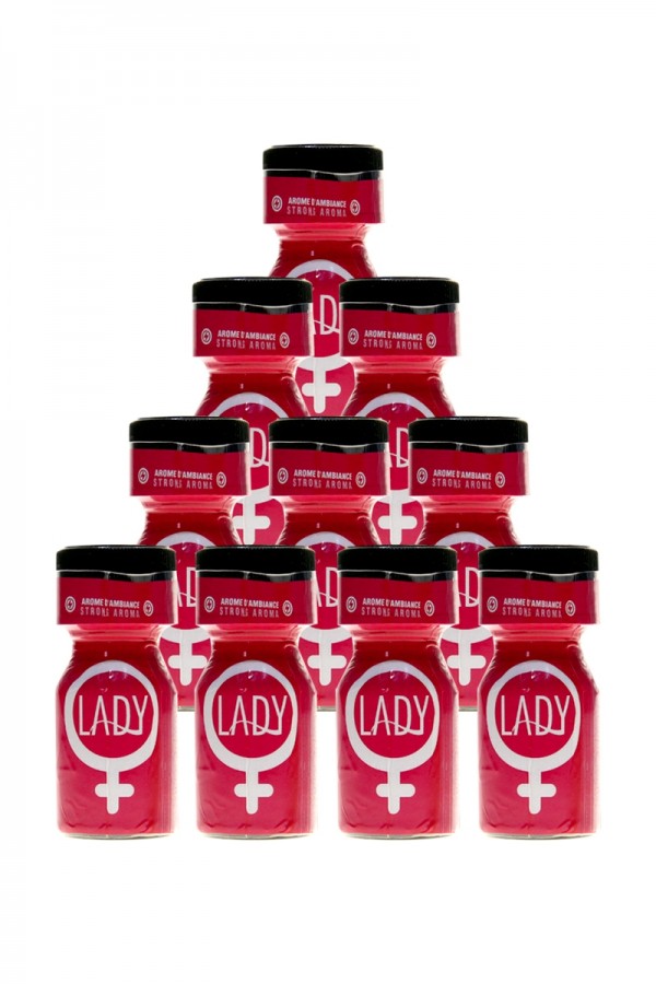 Pack 10 Poppers Lady 10ml