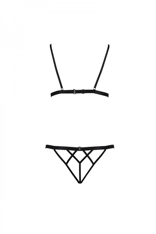 Ensemble sexy ouvert Diabolina - Passion