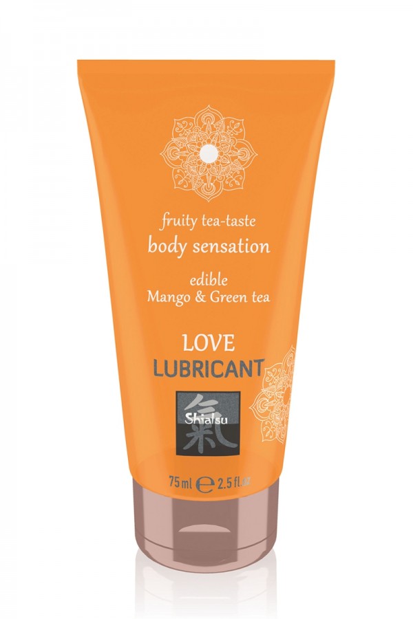 Lubrifiant comestible mangue et thé vert - Shiatsu
