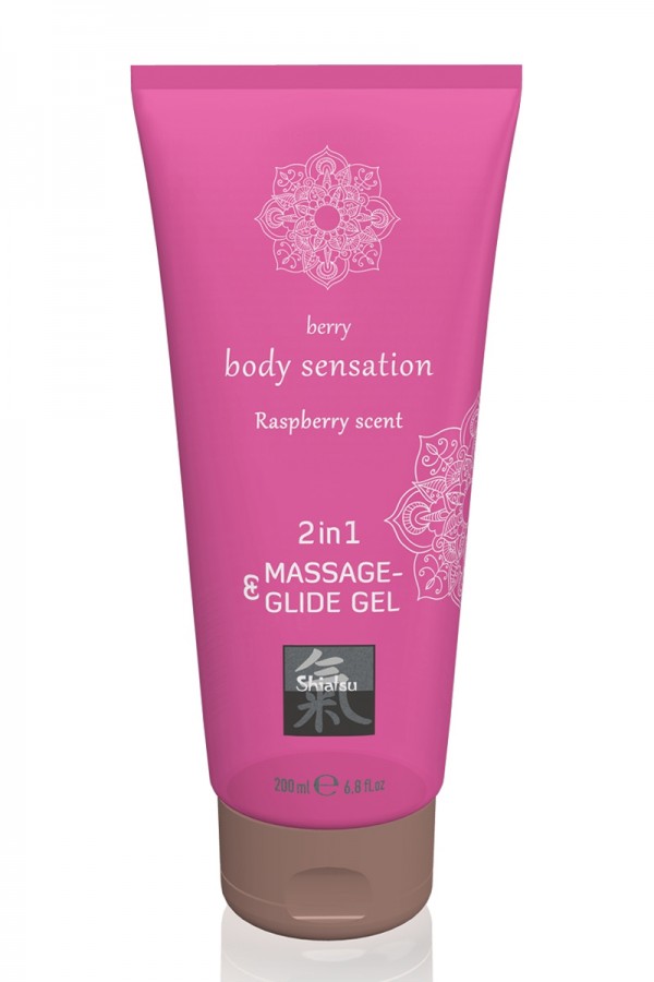 Lubrifiant & Massage parfum Framboise 200ml - Shiatsu