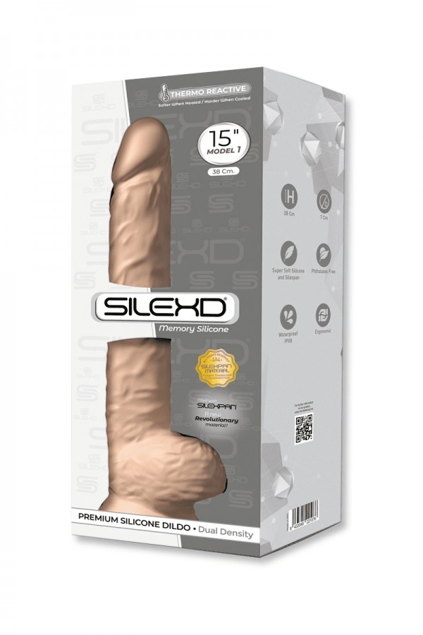 Gode XXL double densité 38 x 7 cm - SilexD