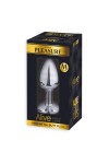 Plug métal bijou rouge M - Alive