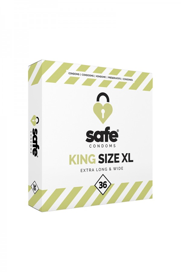 36 préservatifs Safe King Size XL