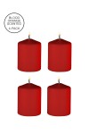 4 bougies SM rouges parfumées - Ouch!