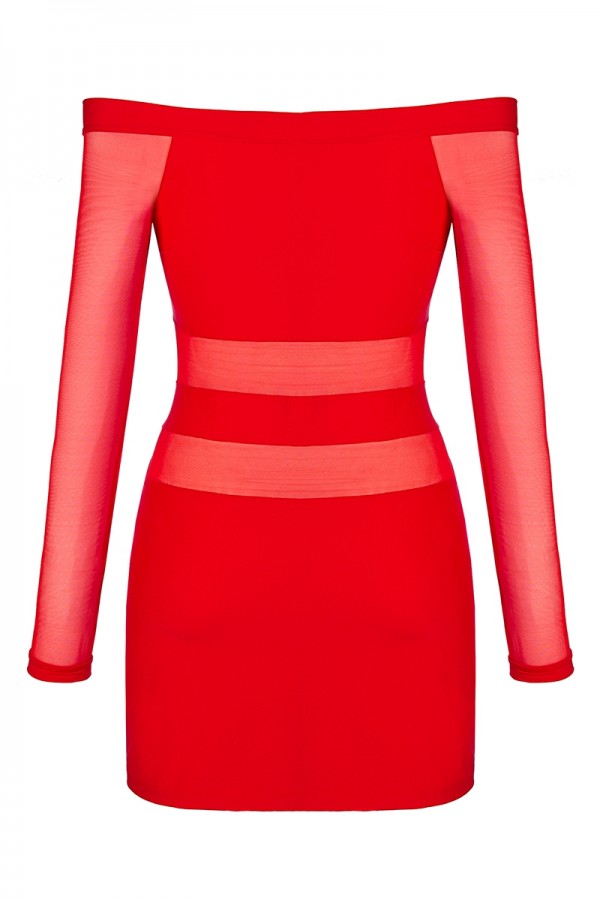 Robe rouge V-9299 - Axami