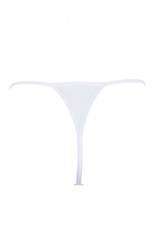 String blanc à clous dorés V-9798 - Axami