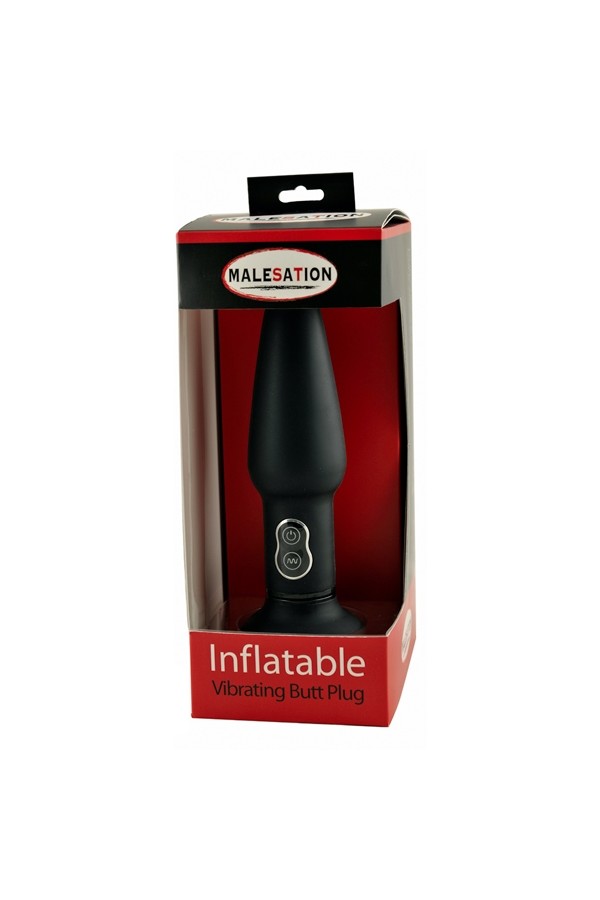 Plug anal gonflable vibrant