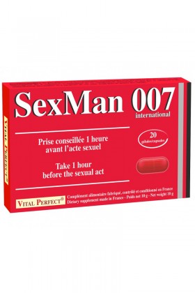 Aphrodisiaque SexMan 007 (20 gélules)