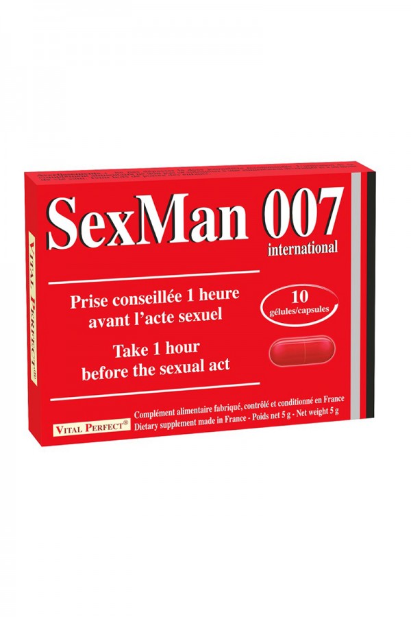 Aphrodisiaque SexMan 007 (10 gélules)