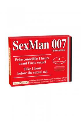 Aphrodisiaque SexMan 007 (4 gélules)