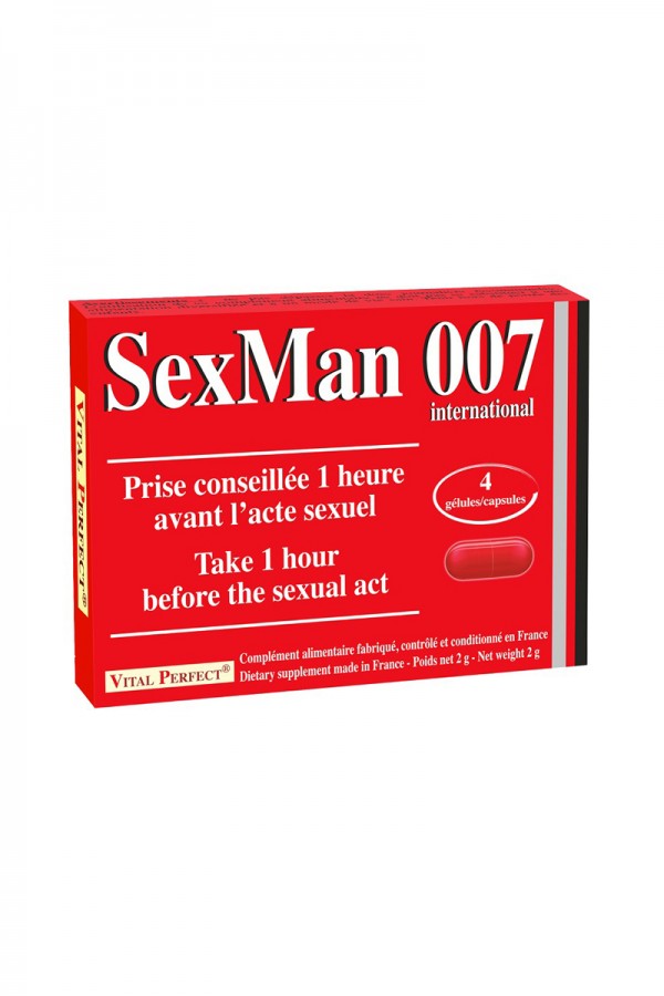 Aphrodisiaque SexMan 007 (4 gélules)