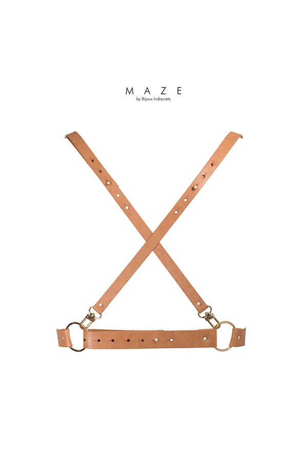 Harnais X marron - Maze