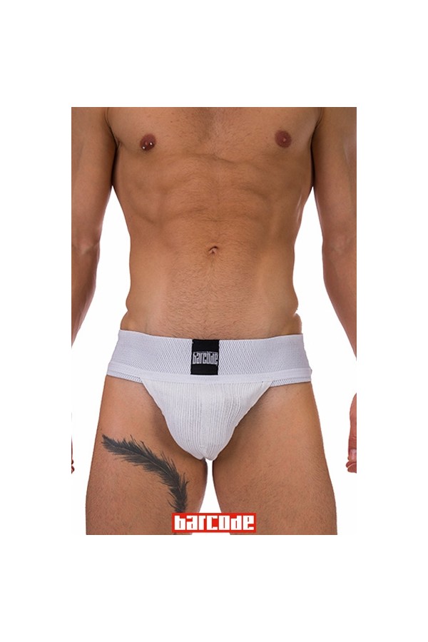 Jockstrap Sergey Basic blanc - Barcode