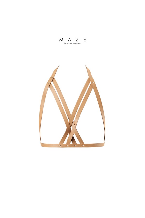 Harnais soutien-gorge marron - Maze