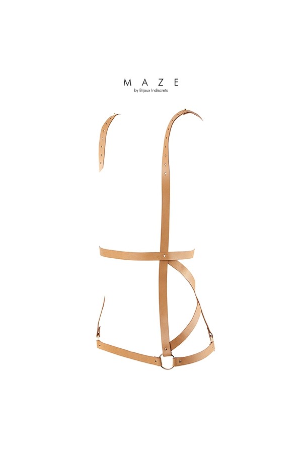 Robe harnais marron - Maze