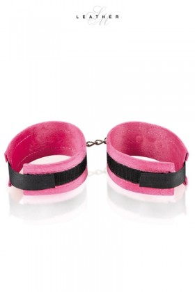 Menottes de poignets rose et noir