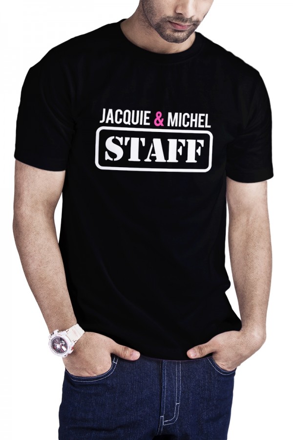 T-shirt Jacquie et Michel Staff - noir