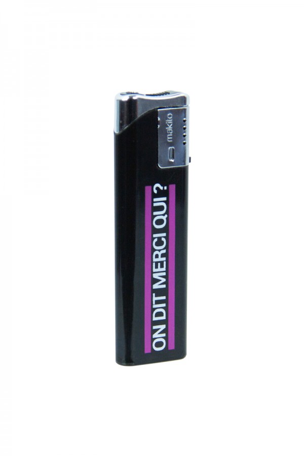 Briquet noir Jacquie et Michel