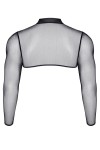Crop top tulle noir transparent - Regnes