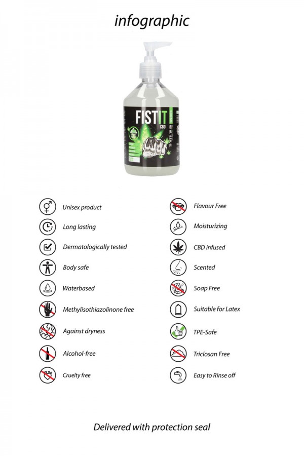 Lubrifiant CBD Fist It 500ml