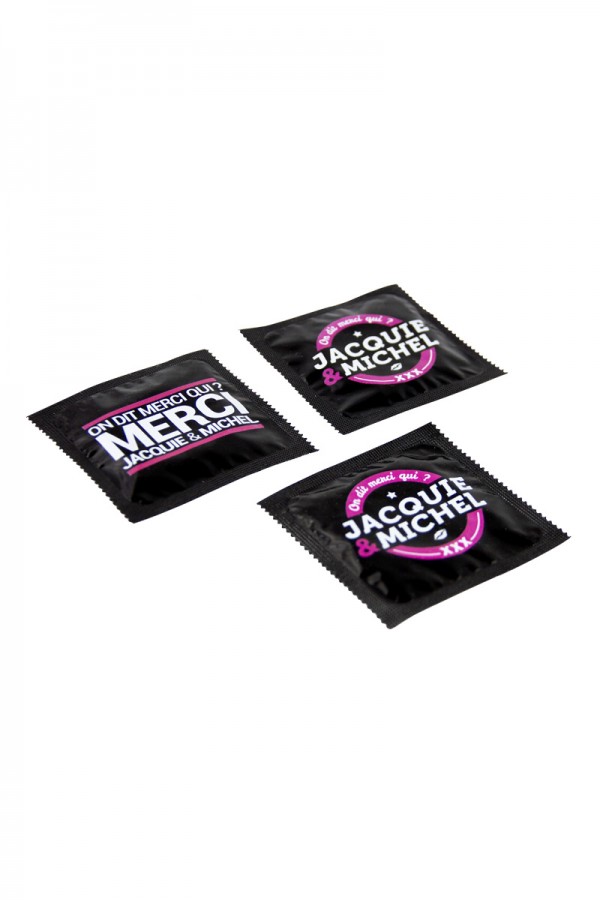 Pochette de 3 préservatifs Jacquie et Michel