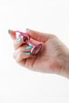 Plug bijou aluminium chromé rose S