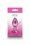 Plug bijou aluminium chromé rose S