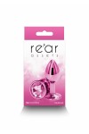 Plug bijou aluminium chromé rose S