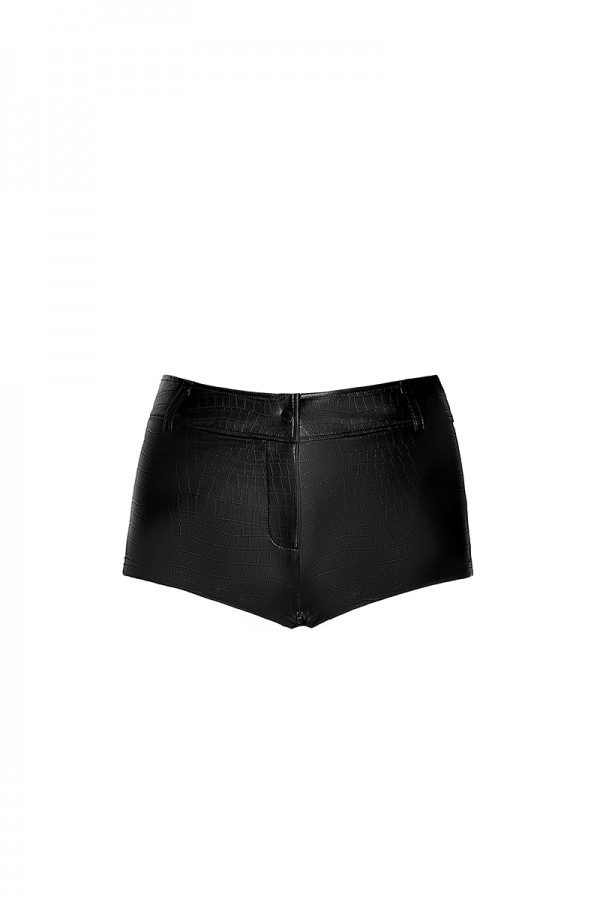 Short échancré F318 wetlook effet croco