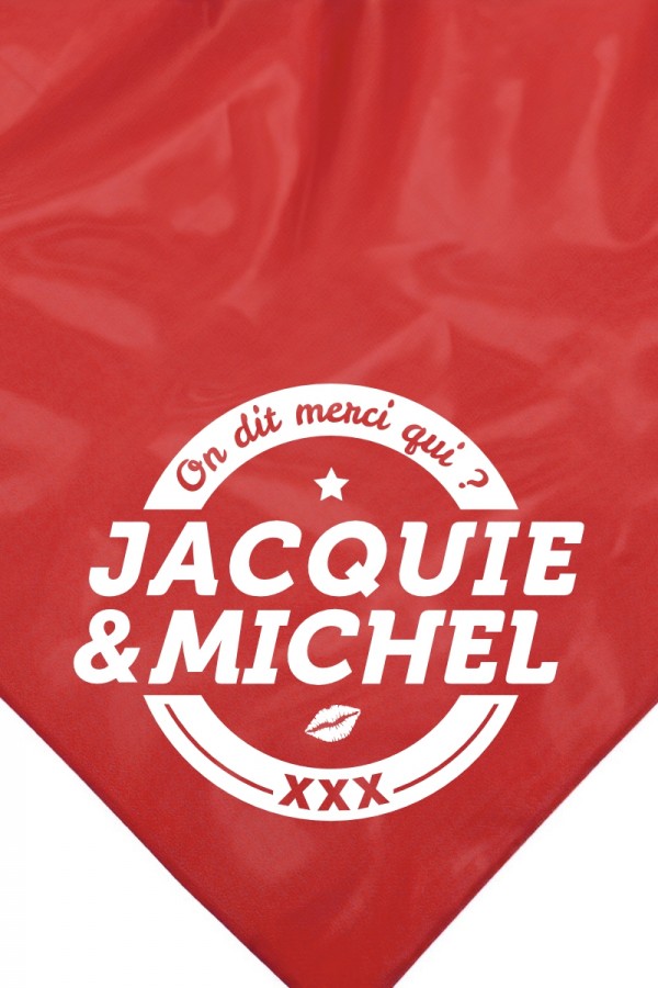 Bandana rouge Jacquie & Michel