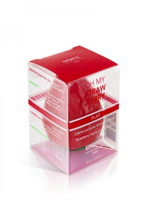 Crème excitante pour tétons Oh My Strawberry